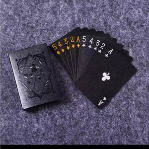 Black Playing Cards Set